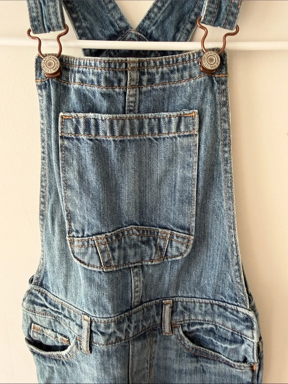GAP Light Blue Classic Denim Overalls